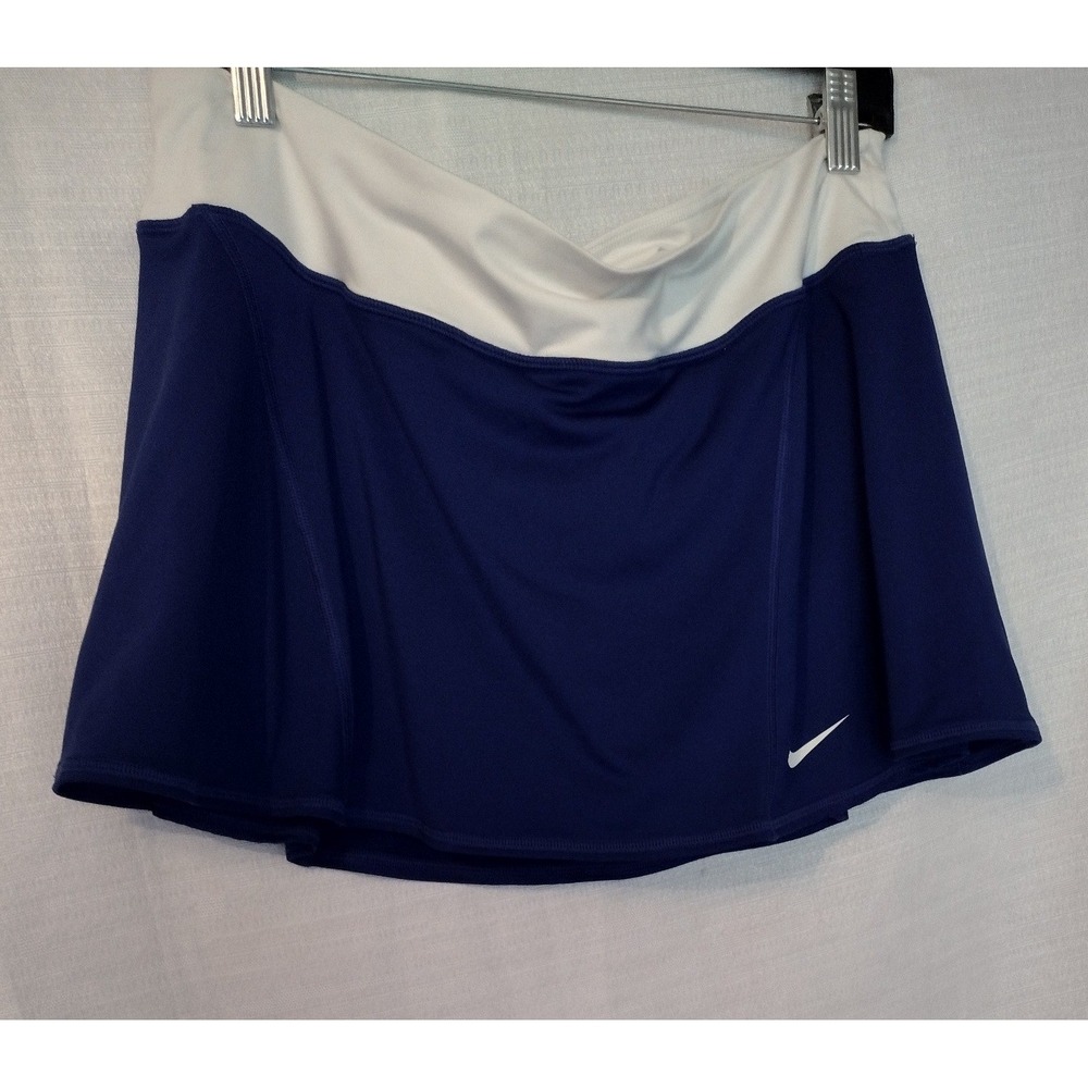 Nike Dri-FIT Women's XL Royal Blue White Tennis Skort Athletic Performance Skirt